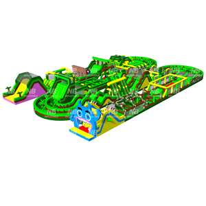 Parc d'attractions gonflable commercial de grande taille pour intérieur et extérieur, parcours d'obstacles gonflable - Product Image 1