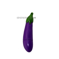 Nouveauté Stylo aubergine dessin animé 64 Go 32 Go clé USB 4 Go 8