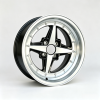 Rines Hubcentric CB 73.1 de 15 Pulgadas 4x100 (4x3.94) con Diseño Cóncavo para Honda Civic, Mazda Miata, Hakka, Estilo JDM