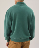 Nouveau Pull à Capuche Homme Populaire en Polaire Délavée Vintage, Demi-Zip, Coupe Ample, Style Streetwear, Chaud et Décontracté pour l'Hiver