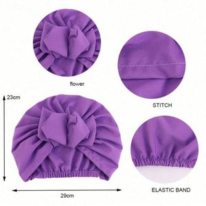 Turban noué pour femme, prêt à l'emploi, de haute qualité, tendance, multifonctionnel, pour l'extérieur, en coton respirant, taille adulte - Product Image 4
