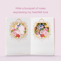 Carnet A5 créatif en papier découpé 3D, logo personnalisé, souvenir d'hôtel, cadeau fête des mères, cadeau Saint-Valentin, prix usine