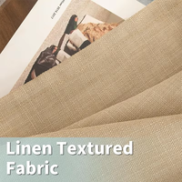 Rideaux en lin naturel texturé filtrant la lumière pour chambre et salon, panneaux transparents à œillets style européen pour maison, hôtel, café