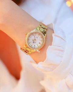<span class=keywords><strong>Montre</strong></span>-Bracelet de Luxe BS 1258 pour <span class=keywords><strong>Femme</strong></span>, Marque de Prestige, <span class=keywords><strong>Or</strong></span> Élegant, <span class=keywords><strong>Montre</strong></span> en Acier Inoxydable avec Cristaux et Diamants - Product Image 4