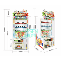 Machine de jeu professionnelle commerciale pour enfants, jeu de la balle chanceuse, machine de rédemption de prix, machine de jeu d'arcade à monnayeur, distributeur de prix en plastique