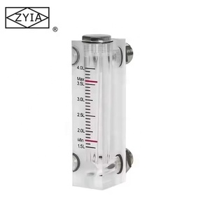高品質ZYIAアクリルガラス管ロータメーター流量計（空気、水、ガス用）304SSフロートOEM対応、4%精度、1MPA圧力 - Product Image 2