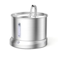 Fontaine à eau intelligente pour animaux de compagnie, silencieuse (25 dB), 2,5 L, mode capteur IR dissimulé, multi-filtres, rappel de niveau d'eau faible par lumière rouge
