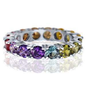Anello Elegante Stile Gemma Colorata per Donne - Product Image 2