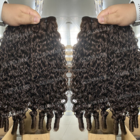 Extensions de Cheveux Humains Ondulés Naturels Grade 12A, Paquets de Cheveux Bouclés, Cuticules Alignées, Cheveux Indiens Bruts Vierges Non Traités, Vente en Gros