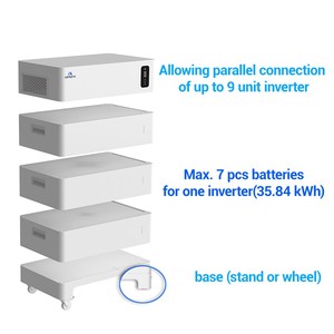Module de batterie au lithium-ion Xenterra Grade A LFP 5kw et onduleur tout-en-un système d'énergie solaire empilable de 48 volts - Product Image 2