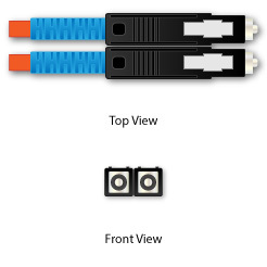 Connettore per cavo in fibra ottica MU DX comunicazioni Duplex Patch Cord MU - Product Image 3