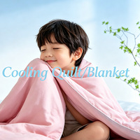 Couette Rafraîchissante en Fibre Respirante Lavable Taille Simple/Double pour l'Été – Idéale pour la Maison
