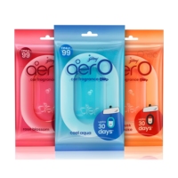 Désodorisant de voiture suspendu en gel liquide Aer Luxury à base de papier, élimination du formaldéhyde, longue durée, senteur Océan d'été