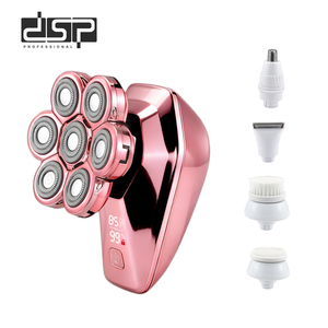 <span class=keywords><strong>Afeitadora</strong></span> Eléctrica Inalámbrica <span class=keywords><strong>DSP</strong></span> con Batería de 800 mAh, Pantalla LED Digital, Resistente al Agua IPX6, 8500 RPM, para Afeitar la Cabeza - Product Image 1