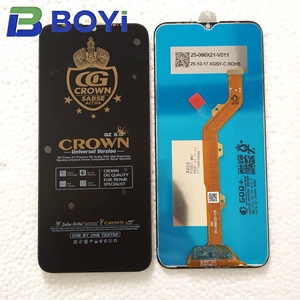 CROWN จอแสดงผล<span class=keywords><strong>โทรศัพท์</strong></span> LCD สำหรับ tecno itel IX X650 camon 12 CC7 KC8 Spark 4 KC2J KE6 Smart 9 Hot 8<span class=keywords><strong>โทรศัพท์</strong></span>มือถือ lcds - Product Image 1