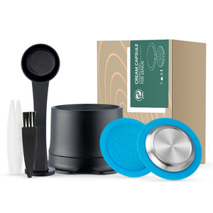 Capsules de café rechargeables pour <span class=keywords><strong>Nespresso</strong></span> Zenius, filtre à café réutilisable, machine à expresso créma - Product Image 1