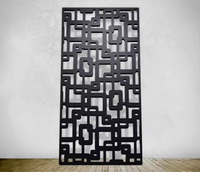 Paravent en aluminium satiné/polissé pour hôtels et séparateurs de pièces d'escalier, au design moderne et installation facile en DIY