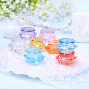 กระปุกบรรจุภัณฑ์เครื่องสำอางพลาสติกใส PS สำหรับครีมทาหน้า พร้อมฝาปิด สำหรับใส่แป้งฝุ่น อายแชโดว์ กลิตเตอร์สำหรับเล็บ - Product Image 2