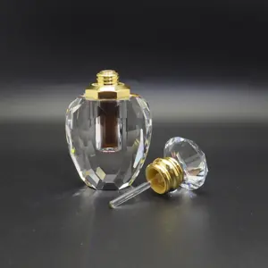 Pemoles tangan Multi desain kecil 3ML botol kristal untuk minyak Attar