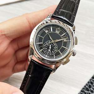 Montre de luxe haut de gamme pour homme, en acier, avec verre saphir, mouvement automatique mécanique, style business, motif crocodile en alliage. - Product Image 1