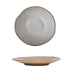 LÍNEA MEDITERRÁNEA - PLATO PLANO DE GRES GRIS LIMA DIAMETRO 28CM ALTURA 4CM - Product Image 1