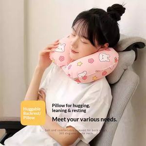 Almohada de Viaje Inflable en Forma de U, de TPU, con Diseño de Dibujos Animados, Portátil y Plegable para Viajes en Auto o en Avión - Product Image 2