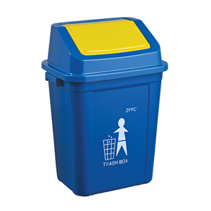 <strong>30L</strong> Swing Lid Dustbin Household Blue Plastic Pull Out Waste <strong>Bin</strong> for <strong>Kitchen</strong> Recycling Storage and Industrial Use - Product Image 1