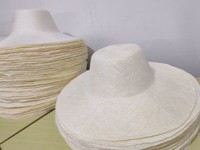 Topi Jerami Koboi Parasisal ND457, Bahan Topi Koboi Belum Jadi, Bahan Topi Koboi Musim Panas, Topi Koboi Jerami Parasisal