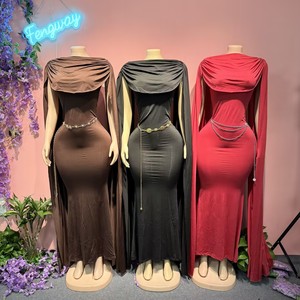 Nouvelle Robe Longue de Soirée Sexy à Capuche et Dos Nu, Collection Printemps 2026, Qualité Supérieure, Design Tendance - Product Image 1