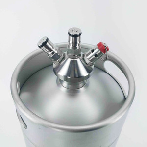 Kegmaxs Beer Growler5Lミニビール樽ステンレス鋼ボトルコーネリアスビールコーヒー液体コーニーケグボールロック樽ドリップトレイ - Product Image 6