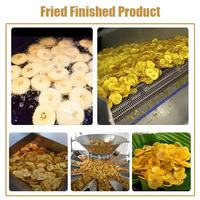 Commerciële Banana Weegbree Chips Making Machine Banaan Slice Frituren Productielijn Met Transportband