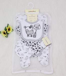Commercio all'ingrosso Neonato del Cotone di Estate Del Bambino Insiemi Dei Vestiti Del Bambino Della Ragazza Dei Ragazzi Del Pagliaccetto Della Tuta 5 pz/set - Product Image 6