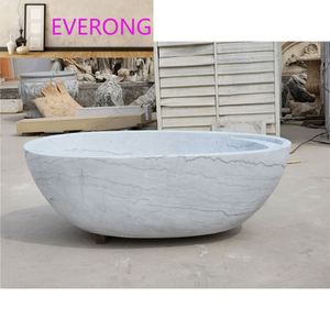Baignoire autoportante en marbre gris et blanc, prix d'usine <span class=keywords><strong>moins</strong></span> <span class=keywords><strong>cher</strong></span> - Product Image 1