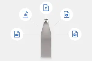 Clé USB promotionnelle personnalisée en métal, 2.0, 2 Go, 4 Go, 8 Go, 16 Go, 32 Go, 64 Go, 128 Go, en gros, à prix abordable - Product Image 5