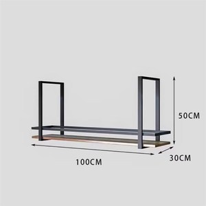 Simple Metal Wrought Iron <strong>Hanging</strong> Rack <strong>Bar</strong> <strong>for</strong> Dining Room and Kitchen Ceiling Cabinet - Product Image 3