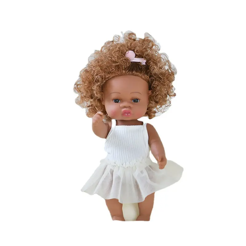 Bambole regalo di natale nere per bambole reborn in silicone per tutto il corpo realistiche all'ingrosso per ragazze e ragazzi