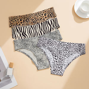 Airtamay Leopard Zebra Animal Printed Seamless Panties Women Invisible Briefs Panty Interior Mujer Sexy Bikini Underwear Ladies - Product Image 3