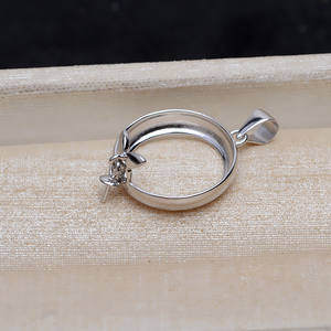 Collier à double perle en argent S925 Wenchi 19846 15.5 Perle Accessoire DIY Composants de bijoux vides Chine - Product Image 2