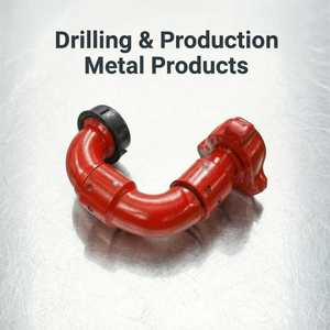 Raccord coudé industriel rouge pour pompe à boue de manifolds pétroliers, raccord de tuyauterie en acier allié résistant à l'abrasion - Product Image 1