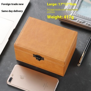 Große kleine Retro Crazy Horse Leder RFID Faraday Schlüssel box für Signal abschirmung Aufbewahrung taschen für Autos Wohnzimmer Handy S. - Product Image 6