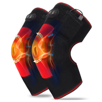 Masseur électrique chauffant pour les genoux avec contrôle de la durée, pétrissage 3D pour soulager la douleur aux jambes et la relaxation musculaire SLB KNM