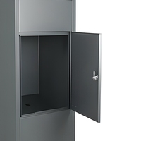 Boîte aux lettres extérieure en métal avec serrure à clé, étanche, design autoportant pour colis et courrier