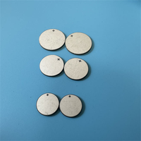 Kustomisasi Transduser Keramik Piezo 10*1mm Sensor Cakram Piezoelektrik Ultrasonik Bahan PZT 4-10mm 1-3mhz Flowmeter Pemotong