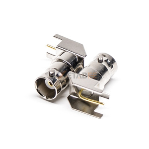 <span class=keywords><strong>Connecteur</strong></span> BNC femelle à angle droit pour montage sur circuit imprimé, 50 ohms, DC-4 GHz, traversant, prise coaxiale Q9 - Product Image 4