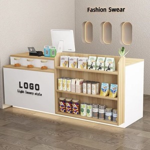 Comptoir de bar, comptoir de caisse, petit comptoir de magasin, comptoir de supermarché, comptoir de supérette, étagère de présentation, comptoir de magasin de thé au lait - Product Image 1