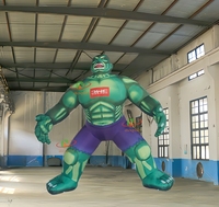 Hulk gonflable géant publicitaire, monstre musclé avec certification CE/TUV et impression numérique pour affichage extérieur