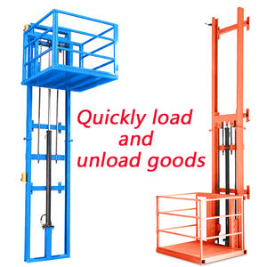 Produsen profesional Lift barang hidrolik Lift kargo Dual Guide rel kargo <span class=keywords><strong>Platform</strong></span> Lift - Product Image 4