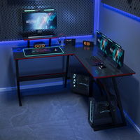 Meubles de bureau YZ, grand bureau de jeu RGB, bureau d'angle pour jeux électroniques, fabricant de tables de jeu pour ordinateur, bureau de joueur PC noir