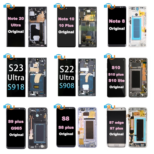 Lcd for samsung S8 S9 S10 S20 S21 S22 S23 S24 Plus Display Note 10 20 ultra Lcd for galaxy Z Fold Flip 3 4 5 Screen Replacement