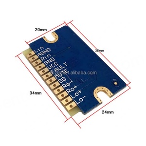 บอร์ดแอมพลิฟายเออร์ดิจิตอล YL2020 TPA3100D2 กำลังขับ 2 * 20 วัตต์ ช่องสัญญาณคู่ คลาส D โมดูลแอมพลิฟายเออร์ดิจิตอลขนาดเล็ก 12V-24V - Product Image 2